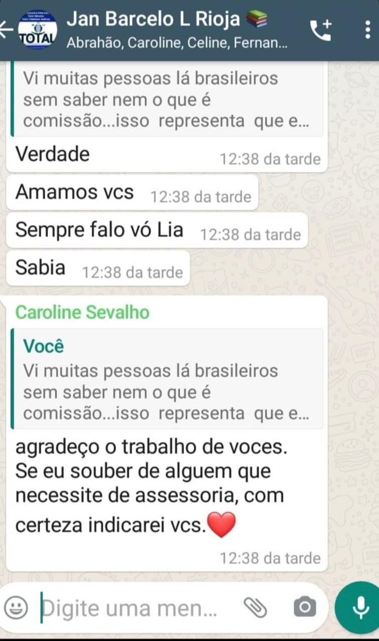 Print de conversa de WhatsApp — estudante assessorado 1